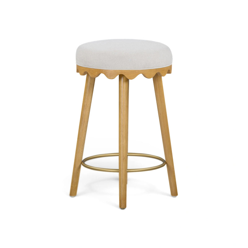 Oodle Performance Vegan Mohair Bar and Counter Stool