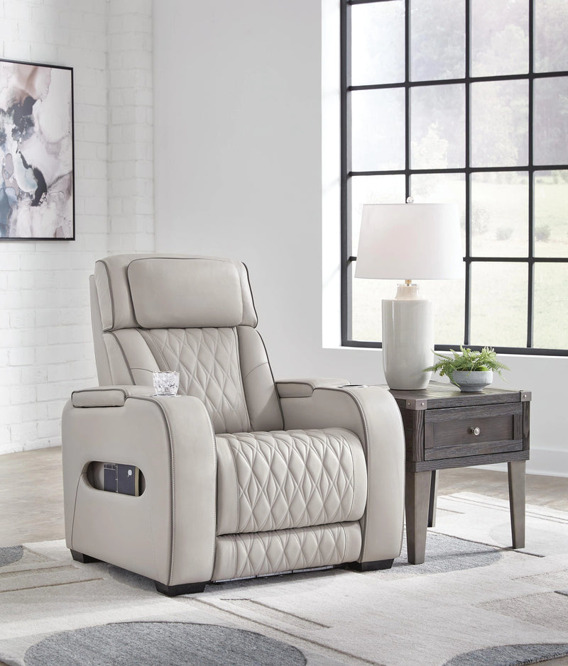 Sofá reclinable eléctrico Boyington, sofá de dos plazas y sillón reclinable