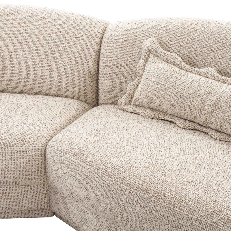 Marion Two-Tone Textured Boucle Sectional
