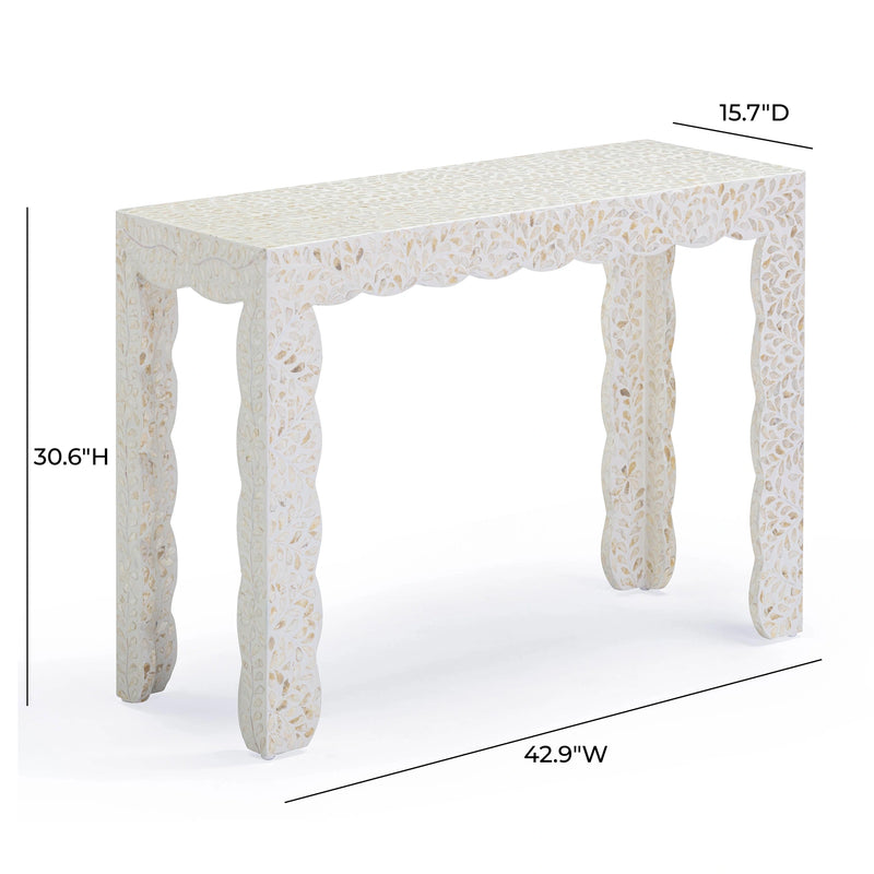 Piara 43" Natural Capiz Shell Console
