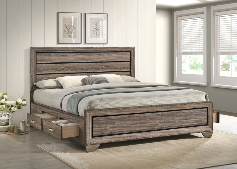 Kauffman Panel Platform Storage Bed