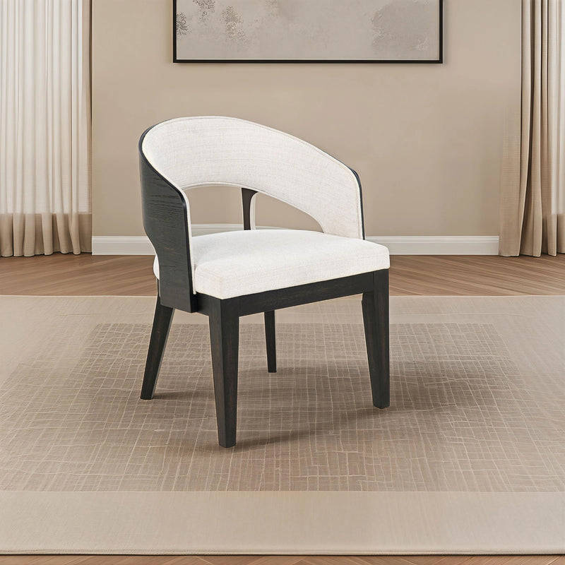 Silla de comedor con brazos Leandro, set de 2
