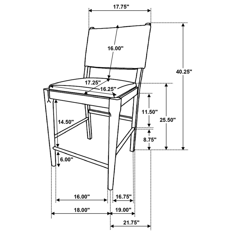 Ottowa Counter Height Dining Set (Table and 4 Chair)