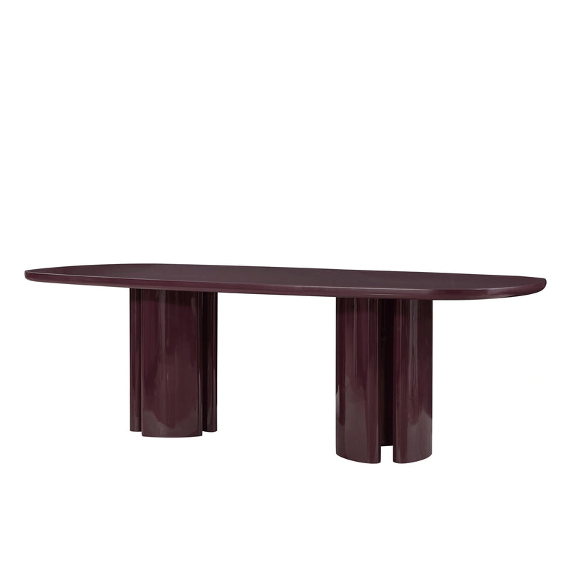 Zola 94.5" Lacquer Oval Dining Table