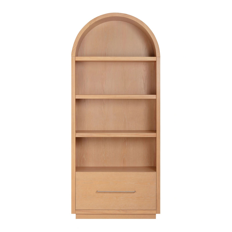 Marlow Wood Bookcase With File Drawer