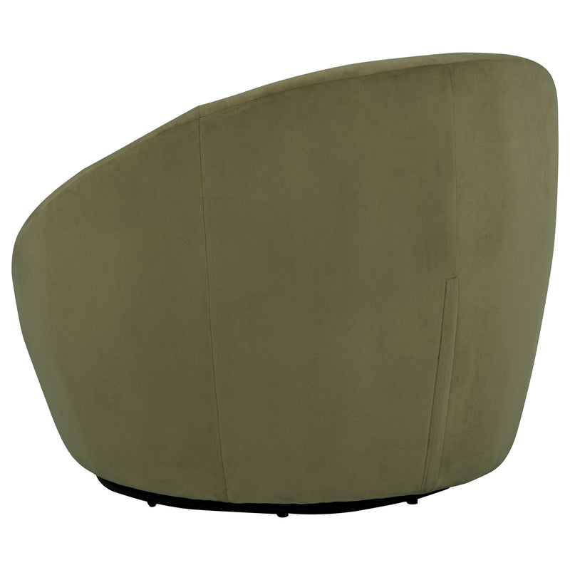 Sillón decorativo giratorio tapizado Myernick