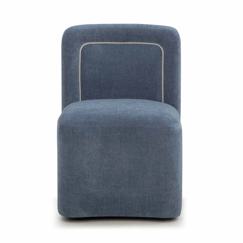 Dolce Performance Velvet Rolling Desk Chair