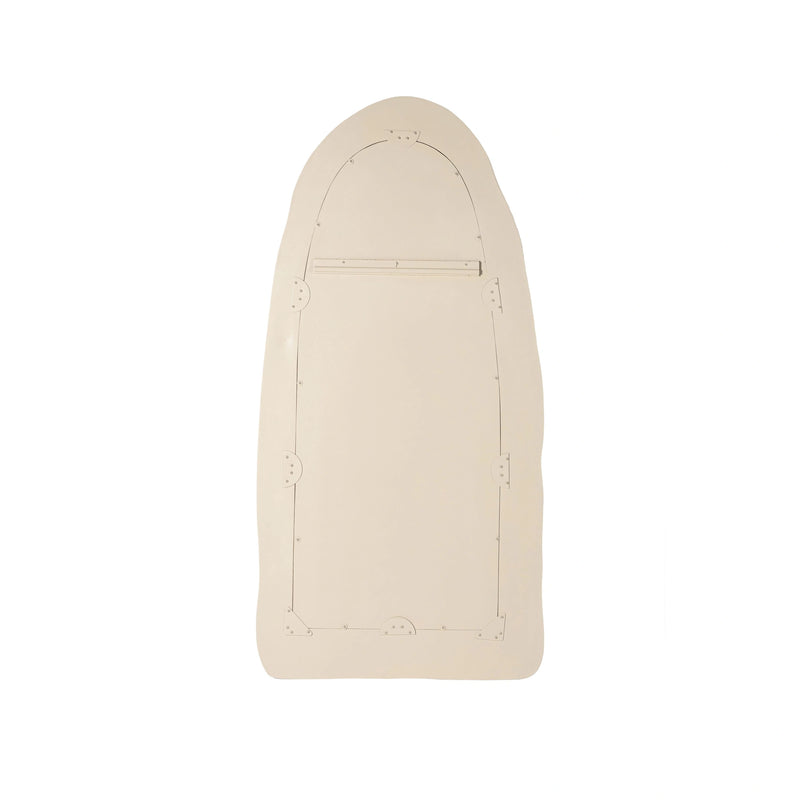 Kaia Cream Textured Floor Mirror