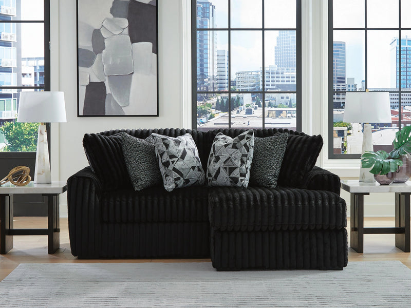 Midnight-Madness Sectional with Chaise