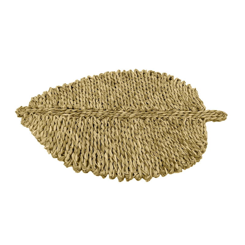 Individual de pasto marino hoja - Set de 4