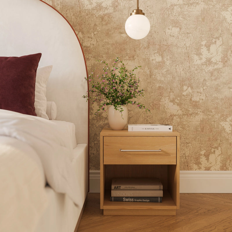 Marlow Wood Nightstand With Drawer