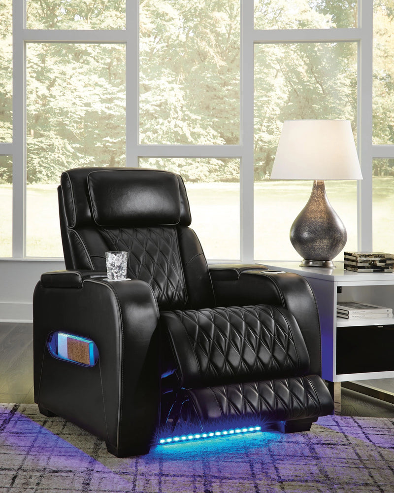 Sofá reclinable eléctrico Boyington, sofá de dos plazas y sillón reclinable