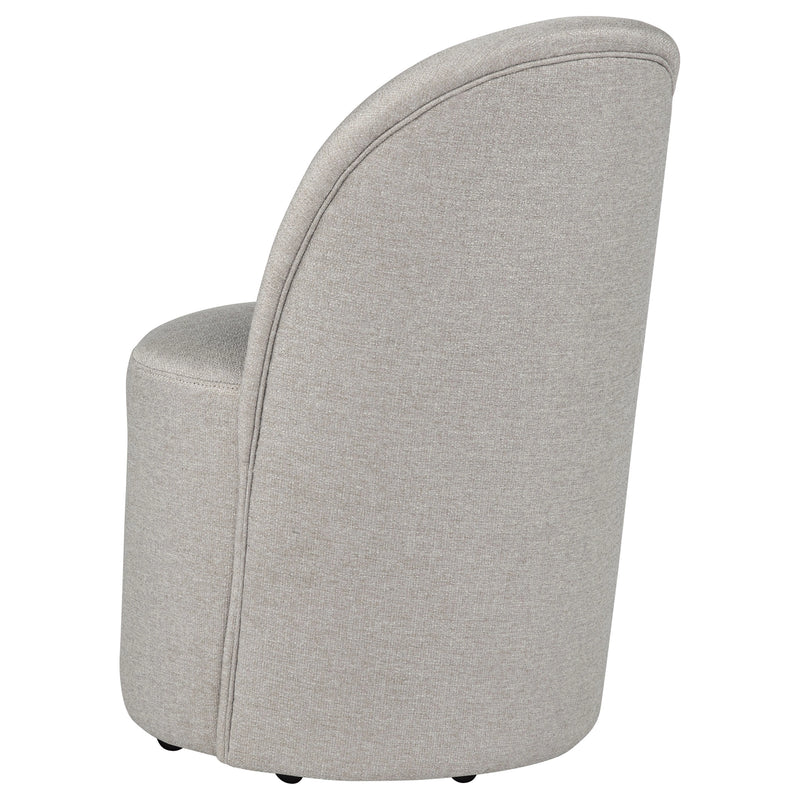 Juego de 2 sillas de comedor tapizadas tipo barril Aubrey
