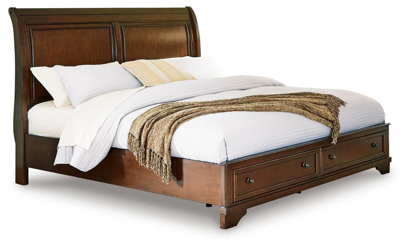 Trellington Sleigh Storage Bed