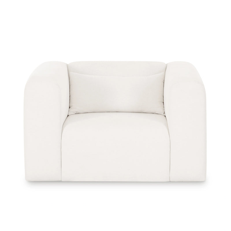 Tarra Cream Performance Chenille Armchair
