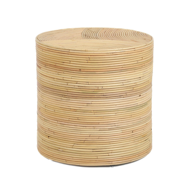 Matea Natural Rattan Arch Side Table