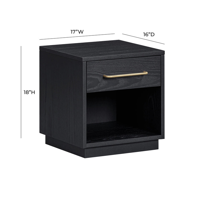 Marlow Wood Nightstand With Drawer