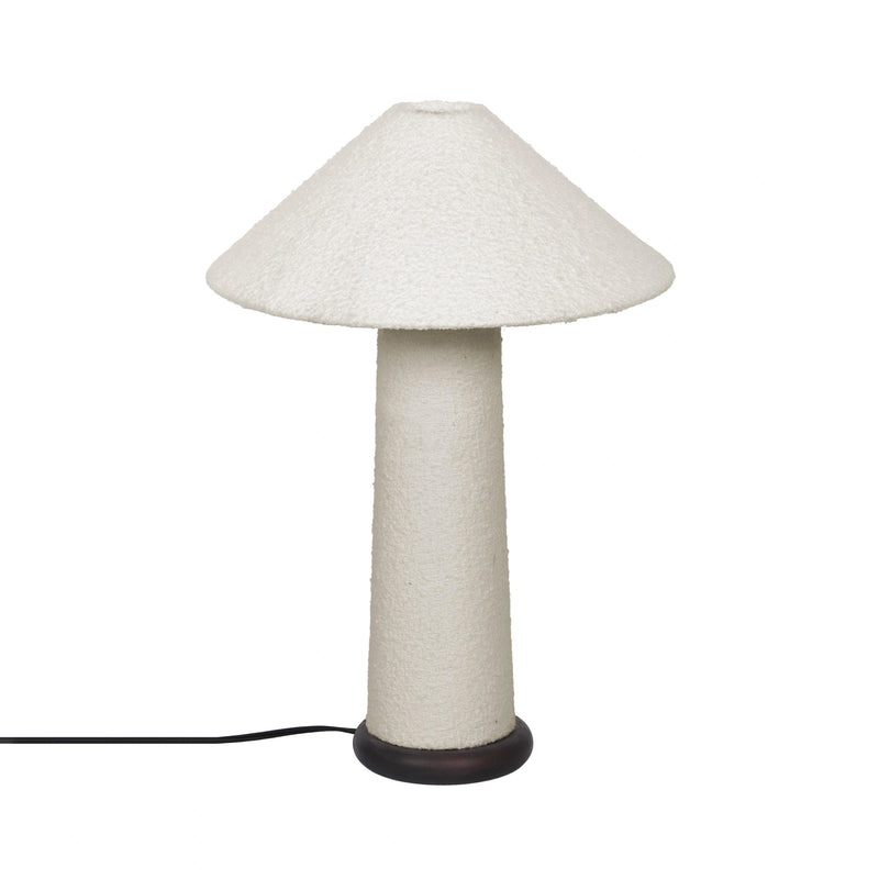 Faith White Boucle Table Lamp