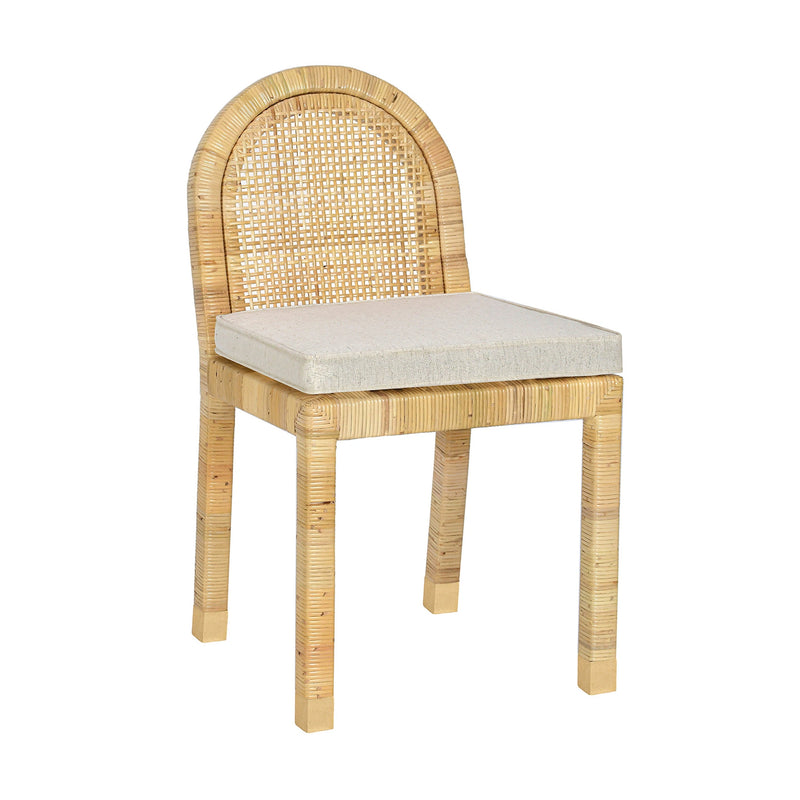 Amara Cream Contract-Grade Linen Dining Chair