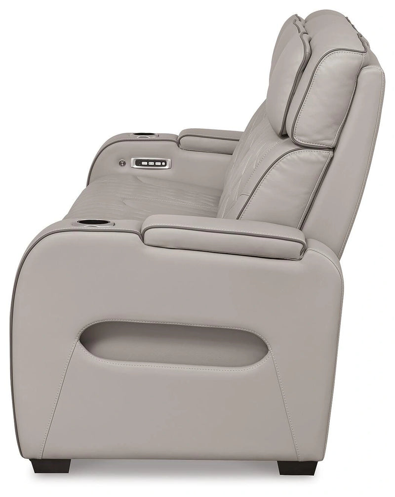 Sofá reclinable eléctrico Boyington, sofá de dos plazas y sillón reclinable