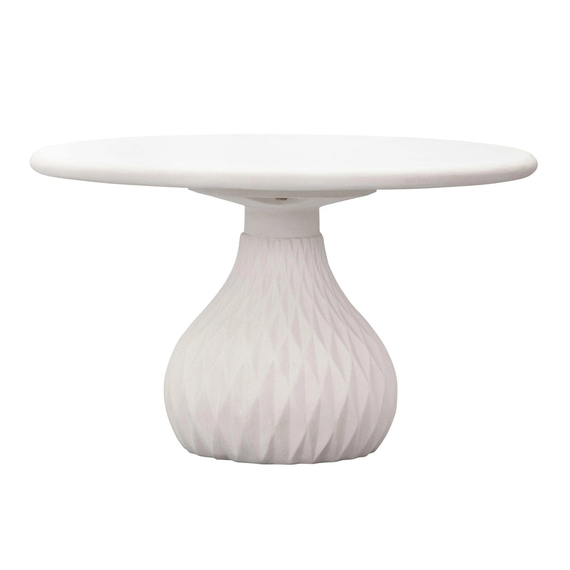 Tulum 27.5" Ivory Concrete Indoor / Outdoor Round Coffee Table