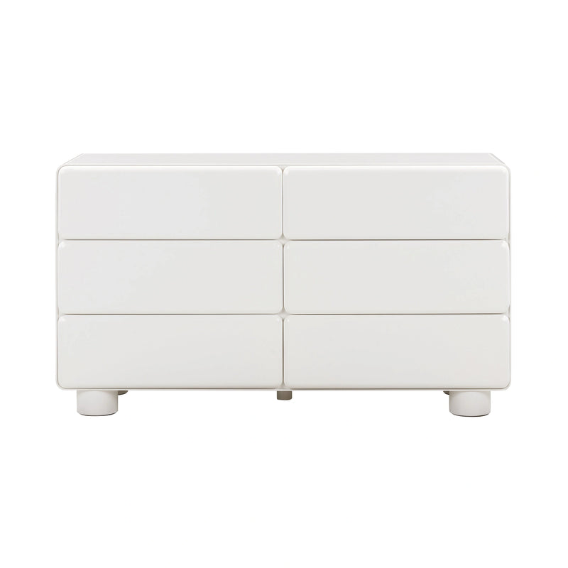 Tammy 56" White 6-Drawer Dresser