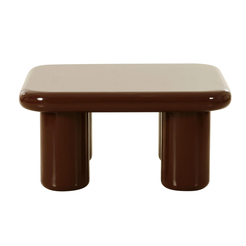 Memphis 33.5" Glossy Square Coffee Table