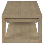 Pavone Open-Shelf Coffee and End Table Set - Latte 2-Piece Set
