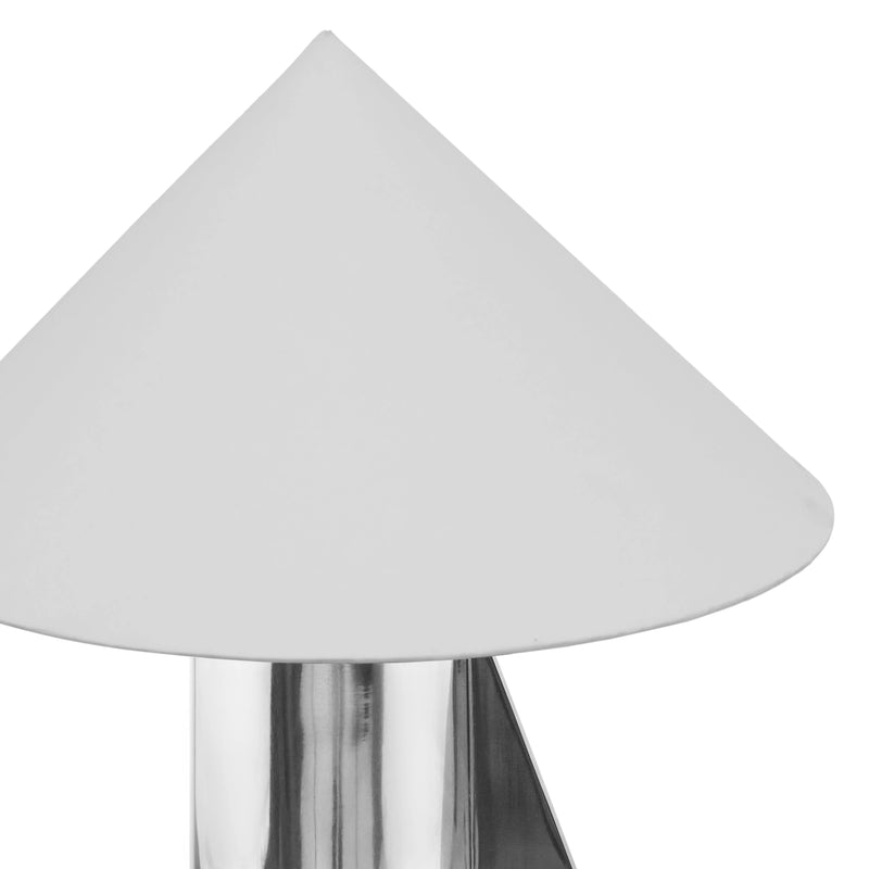 Geo Chrome Table Lamp