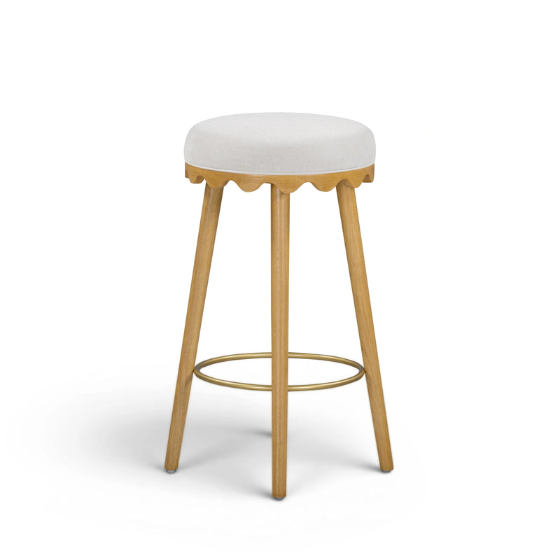 Oodle Performance Vegan Mohair Bar and Counter Stool