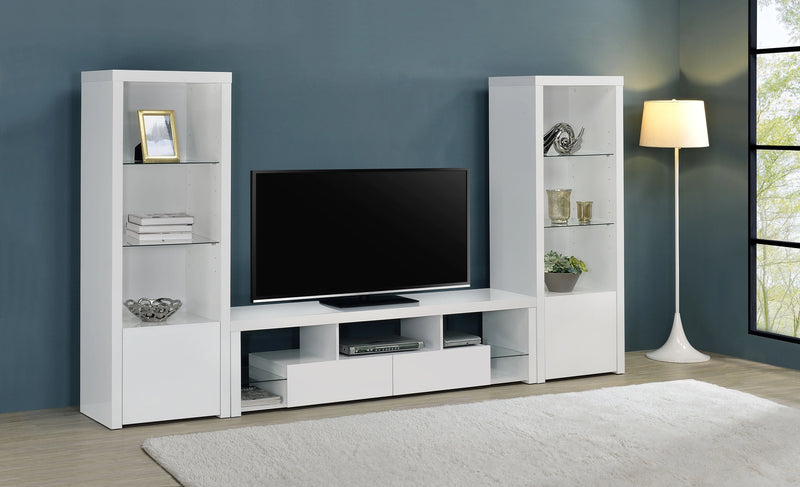 Jude Entertainment Center (TV Stand and 2 Media Tower)