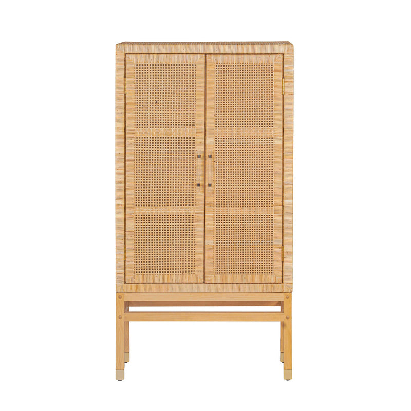 Amara Woven Rattan Cabinet