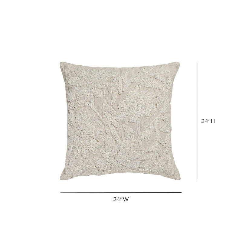 Tabitha Embroidered Throw Pillow