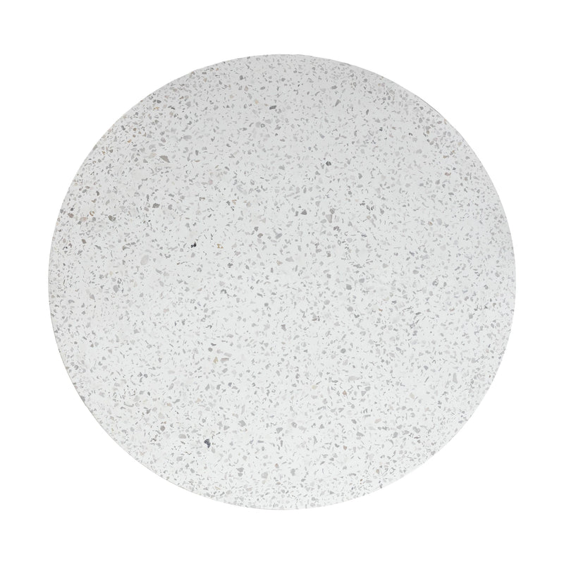 Parcino 47" Faux Terrazzo Concrete Indoor/Outdoor Round Dining Table