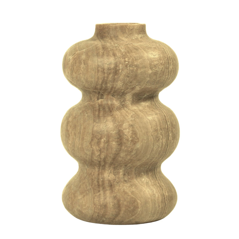 Marble Dark Onyx Swell Decorative Vase