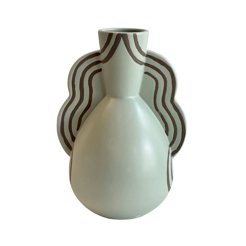 Ceramic Line Art Vase