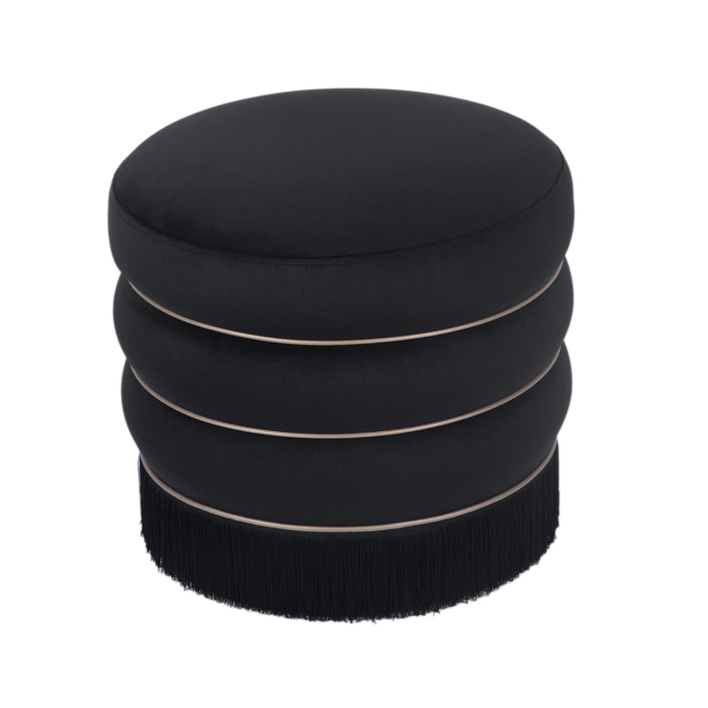 Lakka Performance Velvet Ottoman