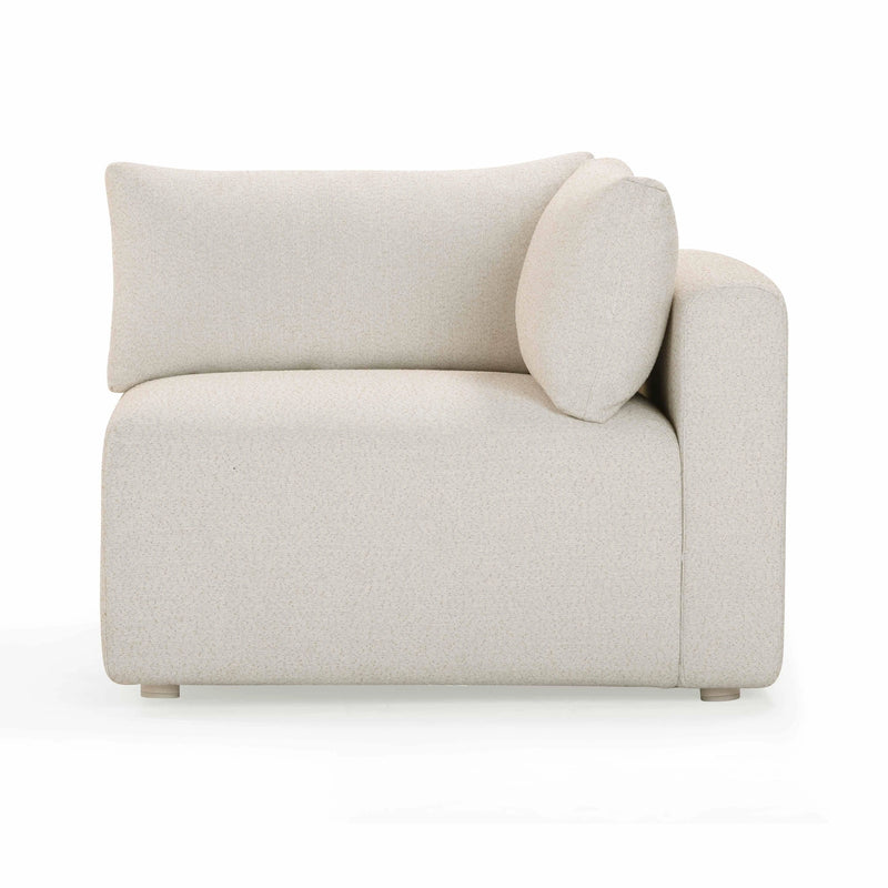 Hangover Cream Performance Fabric Outdoor Modular Corner Chair