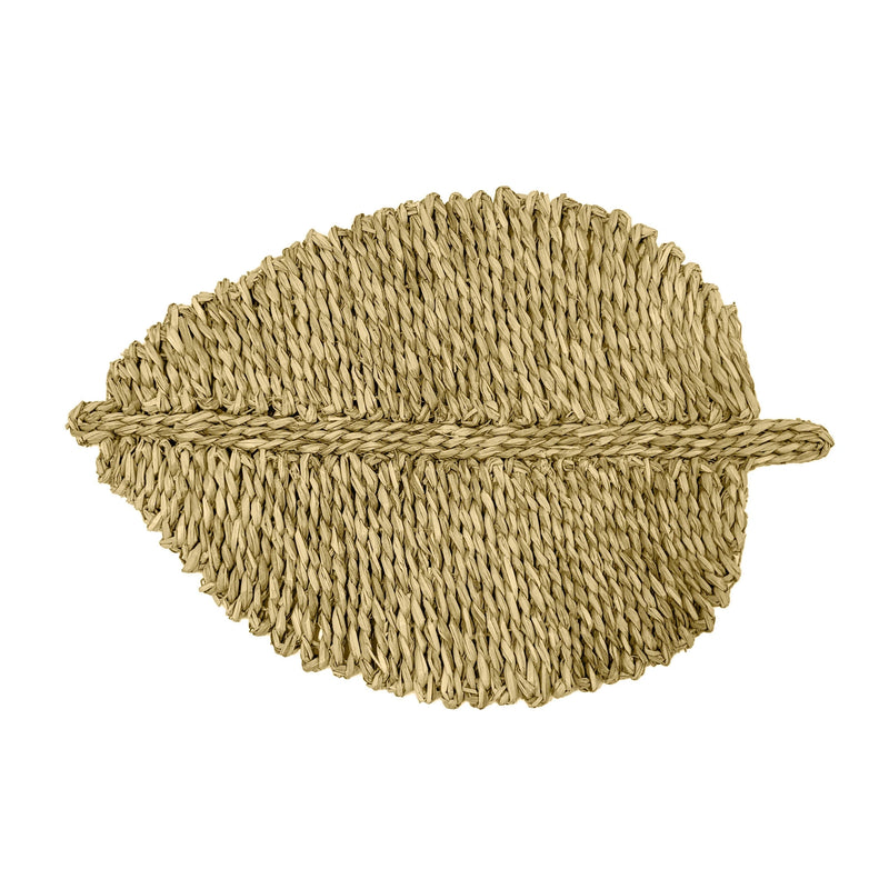 Individual de pasto marino hoja - Set de 4