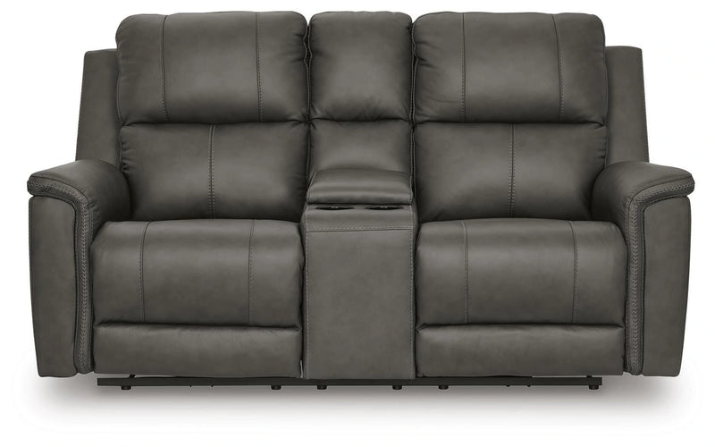 Bleckley Power Reclining Loveseat with Console