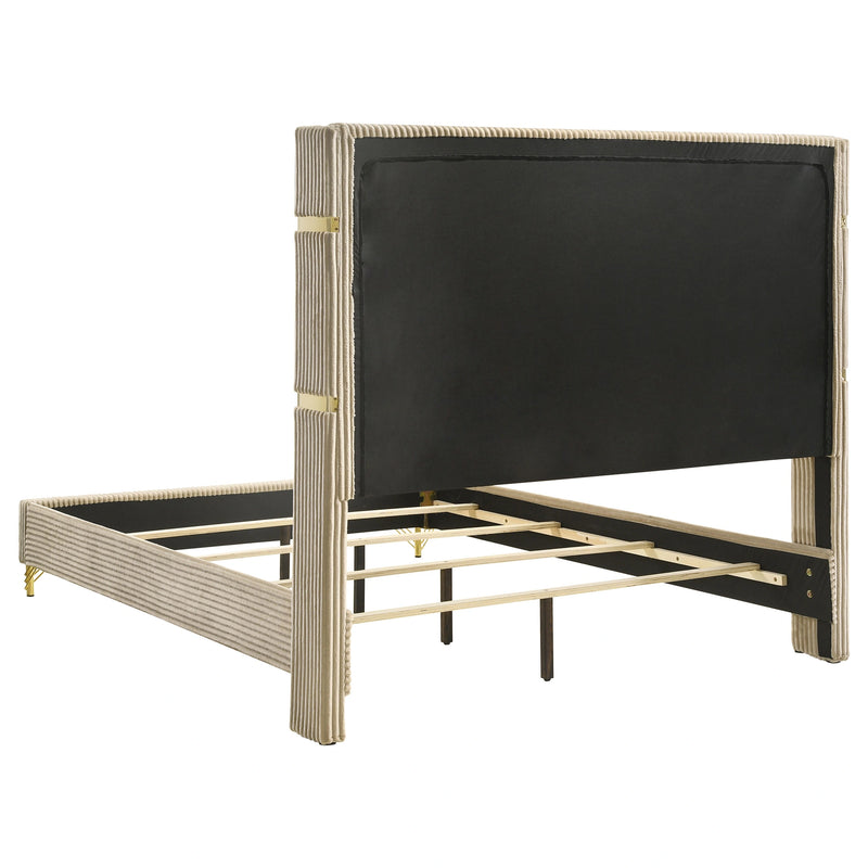 Lucia 5 Pc Bedroom Set (Queen Bed, Nightstand, Dresser, Mirror and Chest)