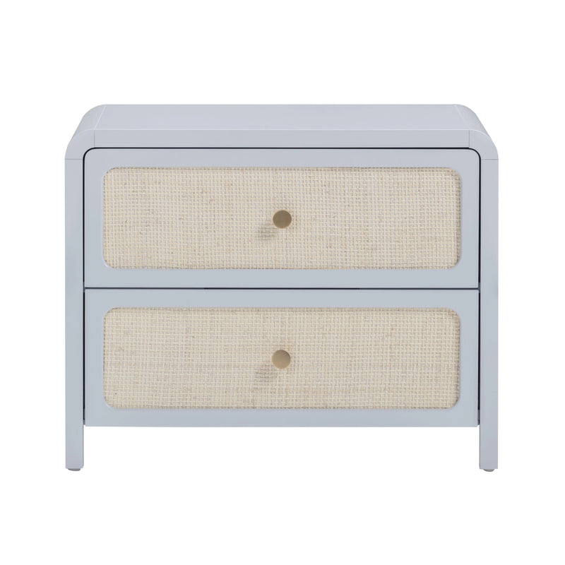 Patty 28" Rattan 2 Drawer Nightstand