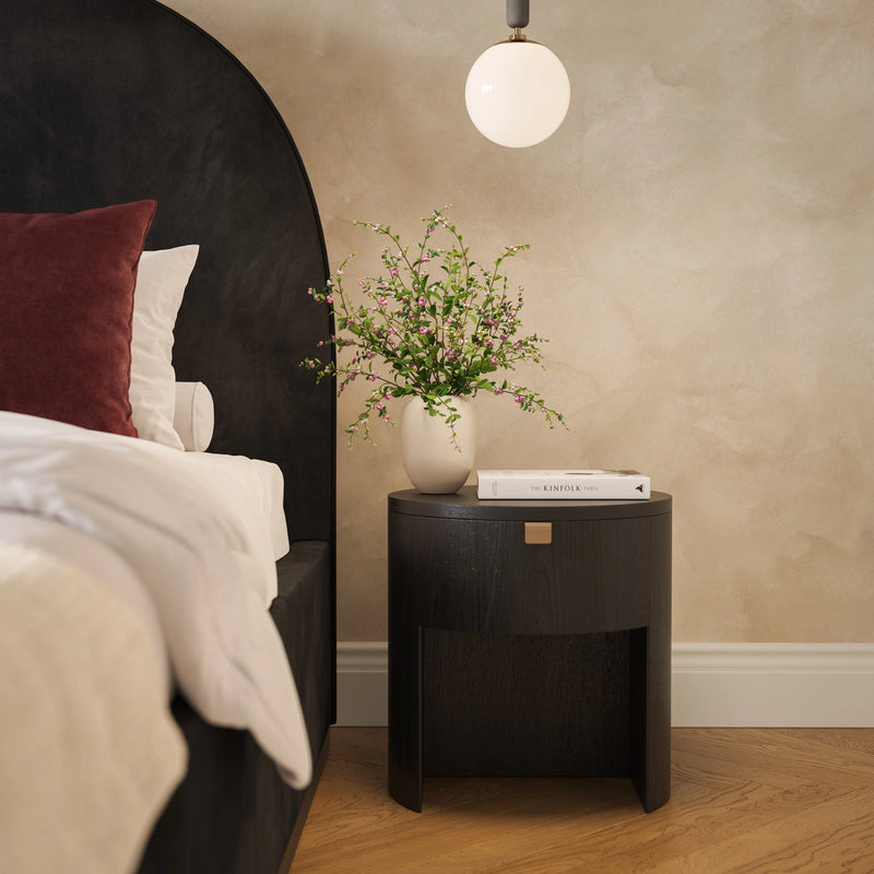 Marlow Wood Nightstand With Drawer