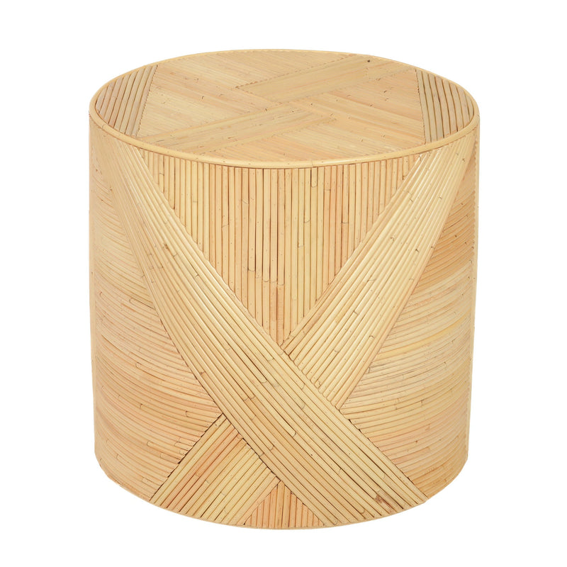 Matea Natural Rattan Arch Side Table