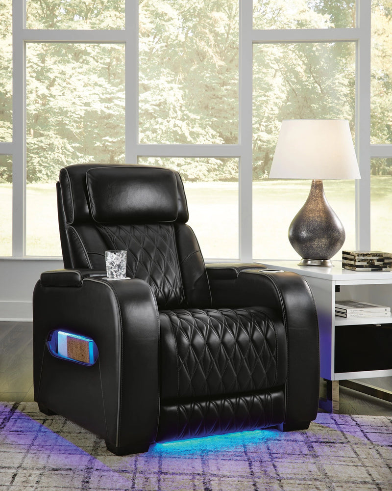 Sofá reclinable eléctrico Boyington, sofá de dos plazas y sillón reclinable