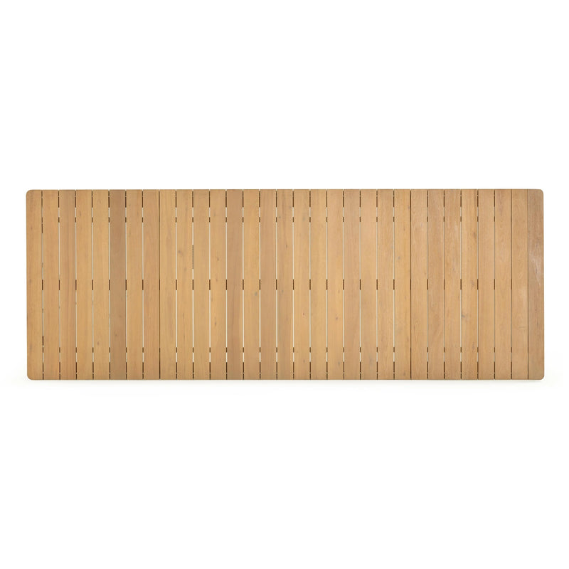 Sardinia 95" Light Teak Outdoor Rectangular Dining Table