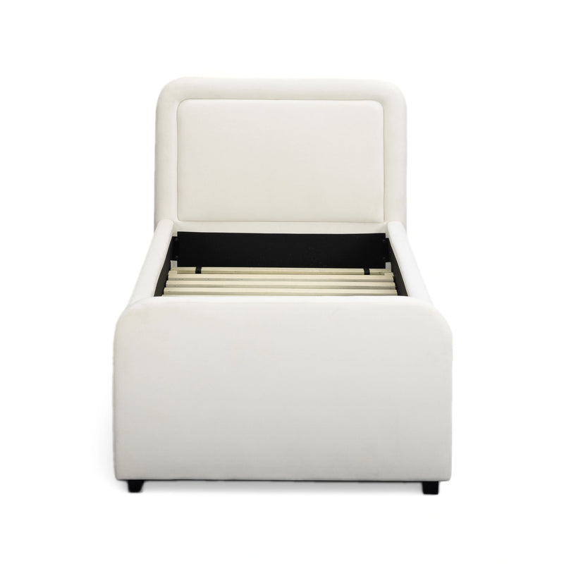 Briella Performance Velvet Trundle Bed in Twin