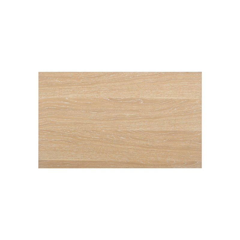 Bristol Park Whitewashed Oak Wood 2-Drawer Nightstand