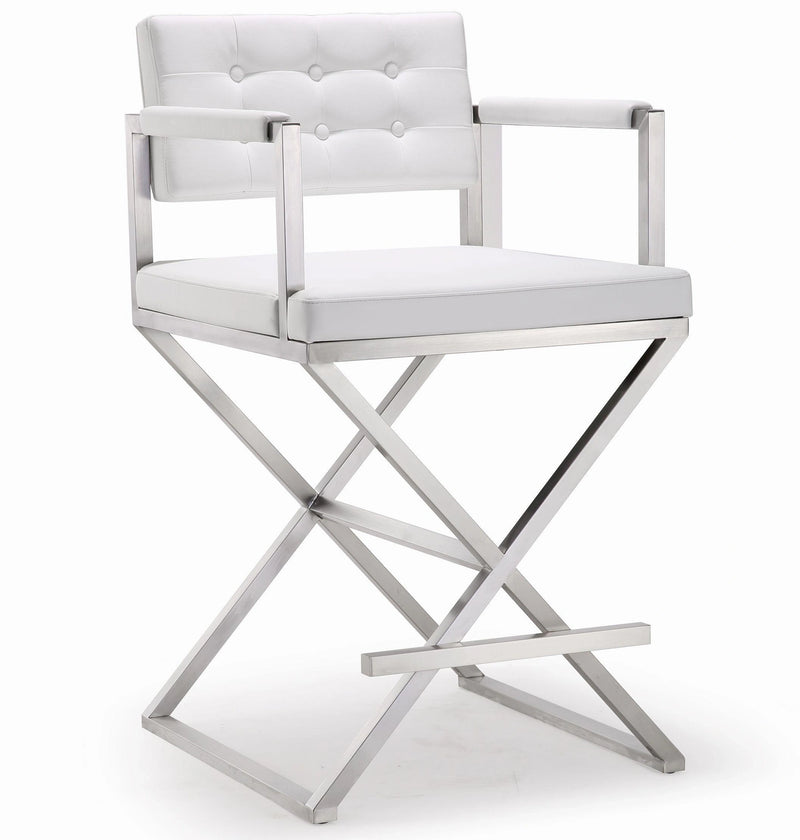 Director Performance Vegan Leather Stool